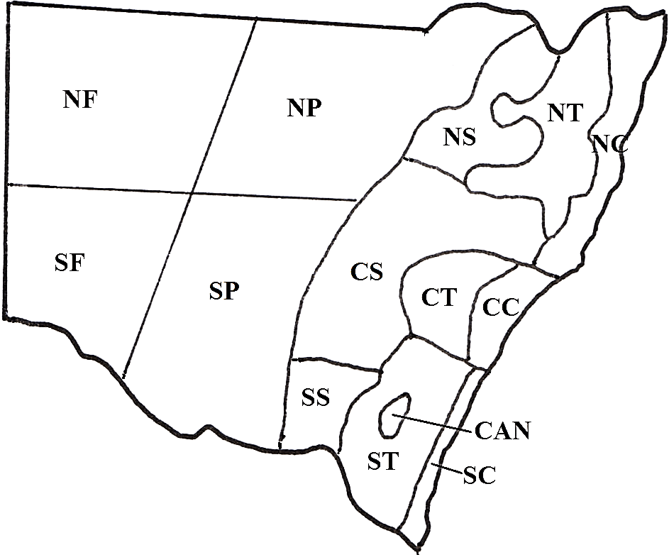 New South Wales Regions Map